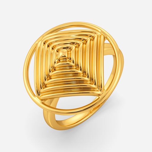 Poufe Party Gold Rings