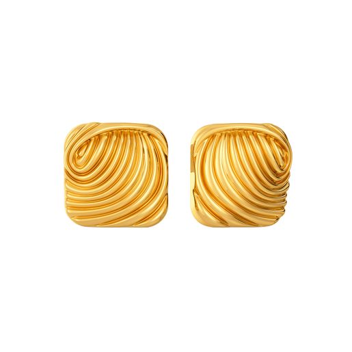 Volume Versions Gold Earrings