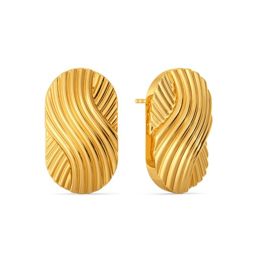 Max Drama Gold Earrings