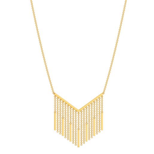 Fringe Fallout Gold Necklaces