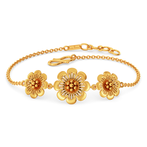 Style in Every Petal Gold Bracelets