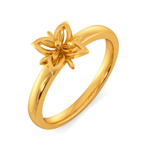 Style in Every Petal Gold Rings
