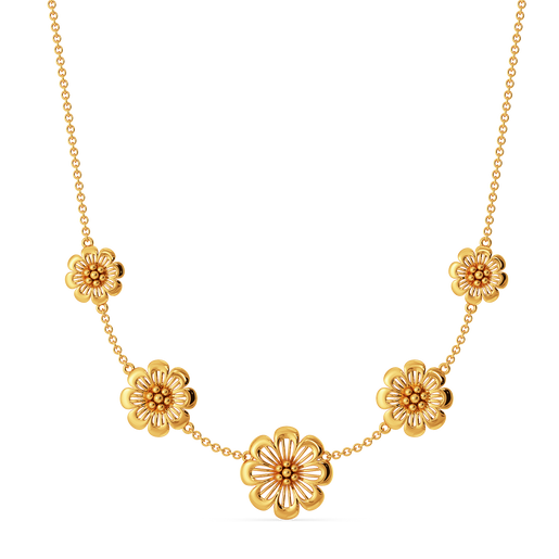 Style in Every Petal Gold Necklaces