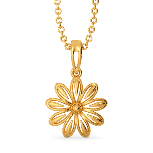 Style in Every Petal Gold Pendants