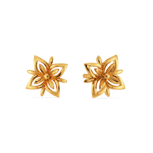 Style in Every Petal Gold Earrings