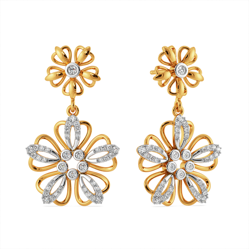 Feeling Floral and Fabulous Diamond Earrings