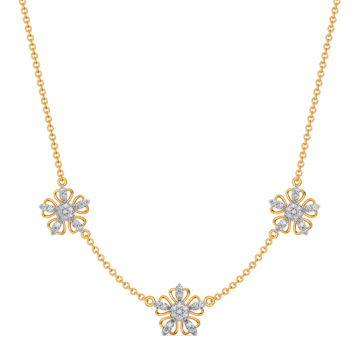 Feeling Floral and Fabulous Diamond Necklaces