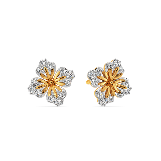 Feeling Floral and Fabulous Diamond Earrings