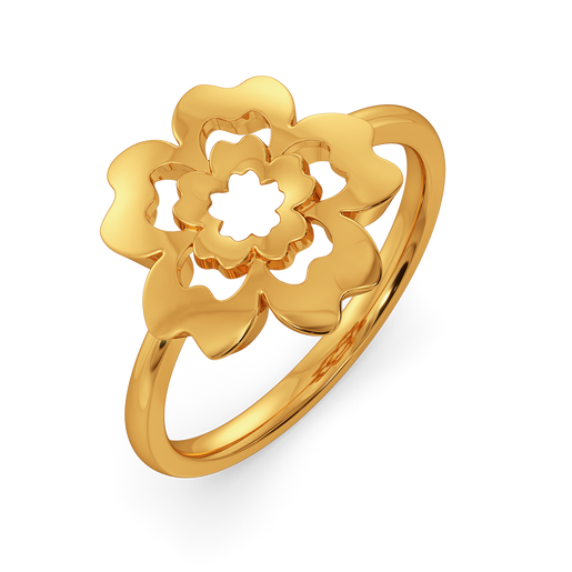 Floral Vibes Gold Rings