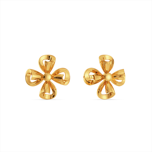 Floral Vibes Gold Earrings