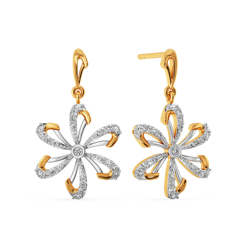 Make My Heart Blossom Diamond Earrings