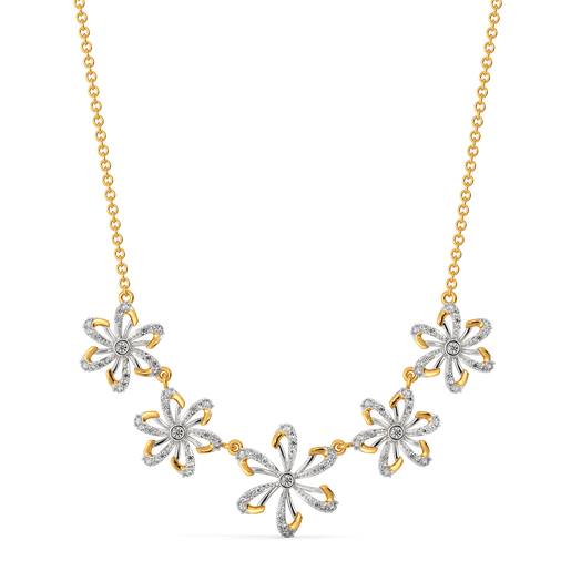 Make My Heart Blossom Diamond Necklaces