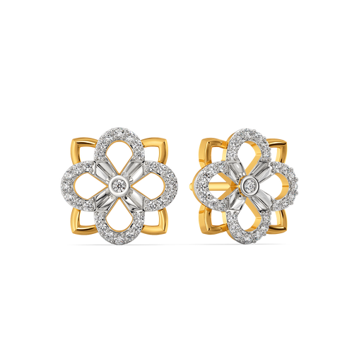 Make My Heart Blossom Diamond Earrings