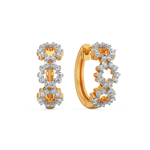 Little Flower Power Diamond Earrings