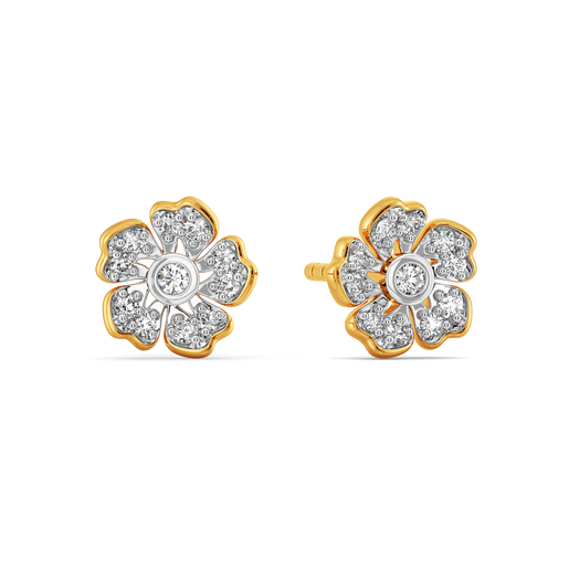 Little Flower Power Diamond Earrings