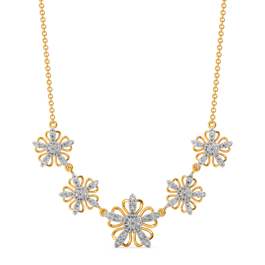 Blossoming With Beauty Diamond Necklaces