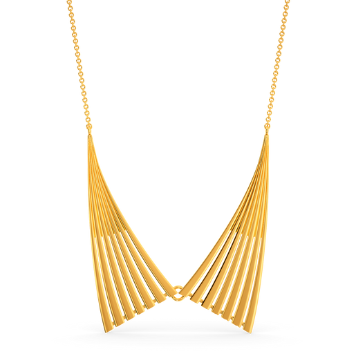 Long Fin Gold Necklaces