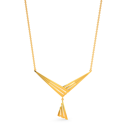 Edgy Extension Gold Necklaces