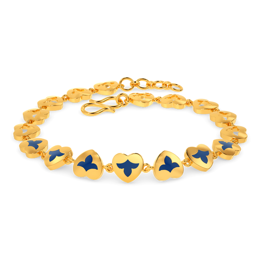 Dynamic Hearts Gold Bracelets