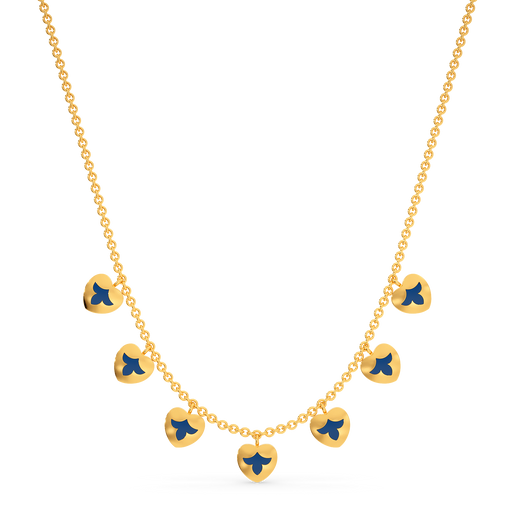 Dynamic Hearts Gold Necklaces