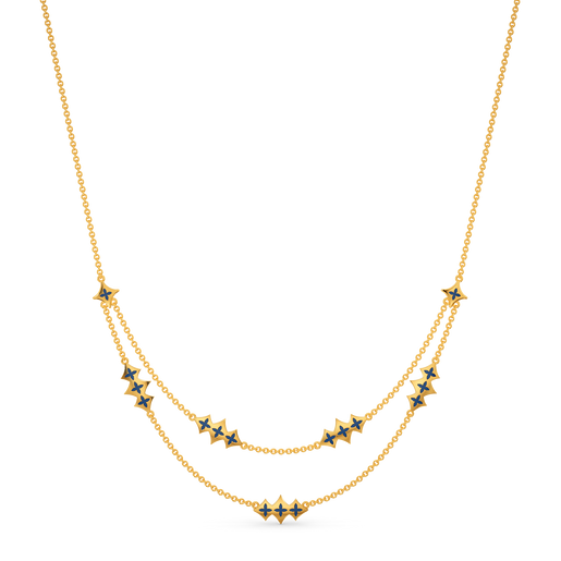 Depth Of Glimmer Gold Necklaces