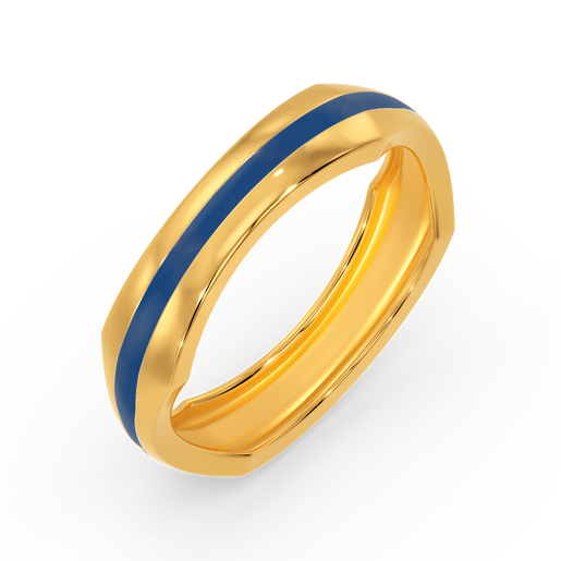 Glinted Art Gold Rings