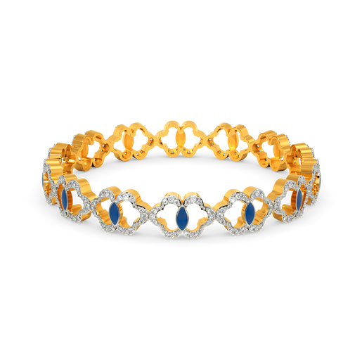 Artsy Denim Diamond Bangles