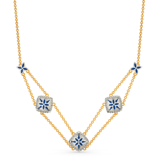 Denim Star Diamond Necklaces