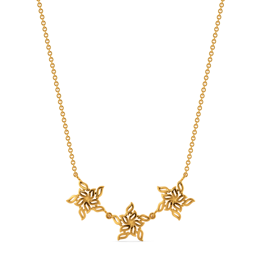 Blooms in Motion Gold Necklaces