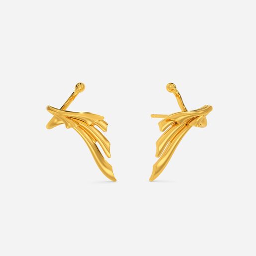 Finned Fairy Gold Earrings