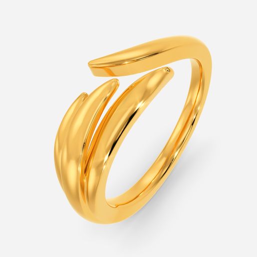 Sun Tail Mermaid Gold Rings