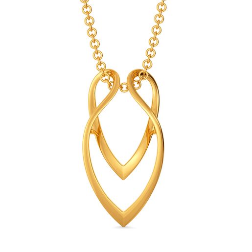 The Edgy Effect Gold Pendants