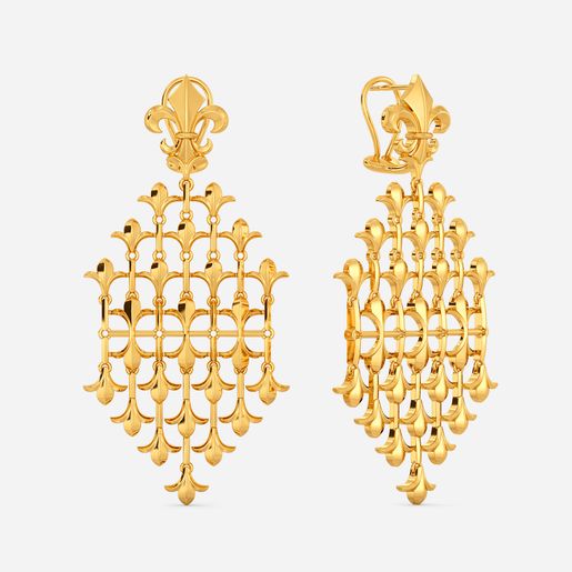 Belle of the Ball Gold Earrings