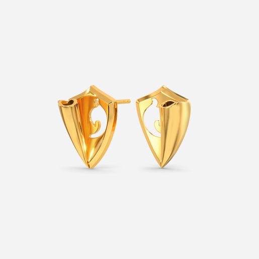Belle of the Ball Gold Stud Earring