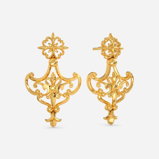 Ivory Tower Gold Earrings