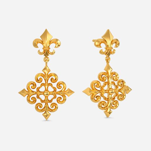 Glass Slippers Gold Earrings