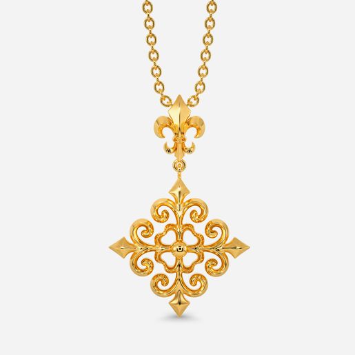 Glass Slippers Gold Pendants