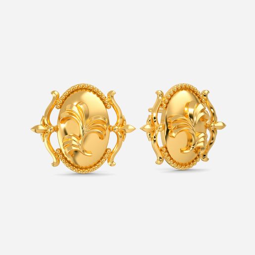 Heart of a Dragon Gold Earrings