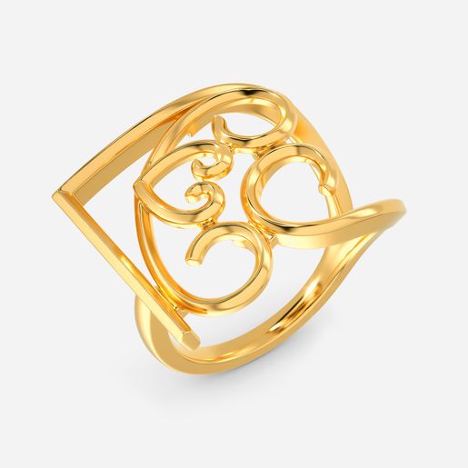 Moonlight Escape Gold Rings