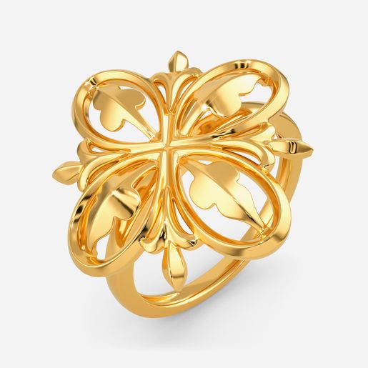 Down the Rabbit Hole Gold Rings