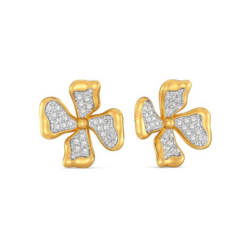 Floral Flutter Diamond Earrings