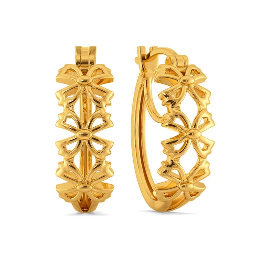 Blossom Bash Gold Earrings