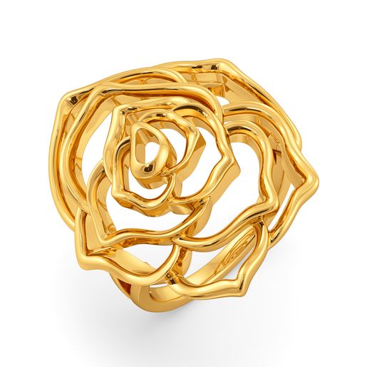 Rosy Radiance Gold Rings