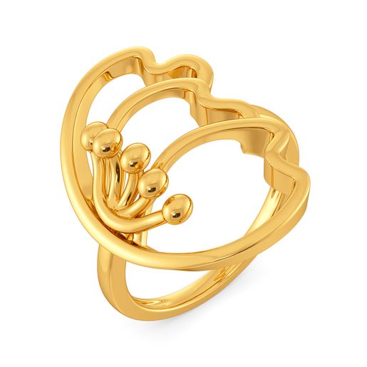 Tulip Together Gold Rings
