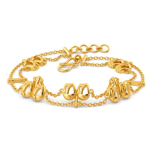 Tune Into Tulip Gold Bracelets
