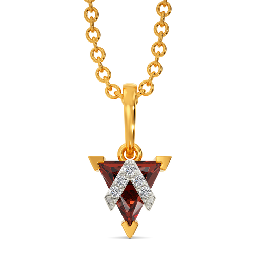 Iconic Garnet Diamond Pendants