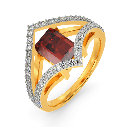 Red Glam Diamond Rings