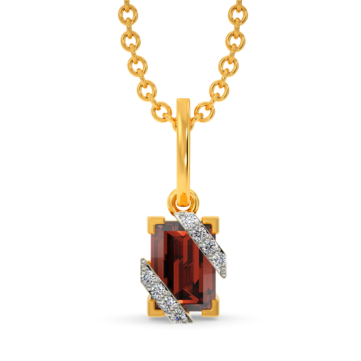 Red Twist Diamond Pendants