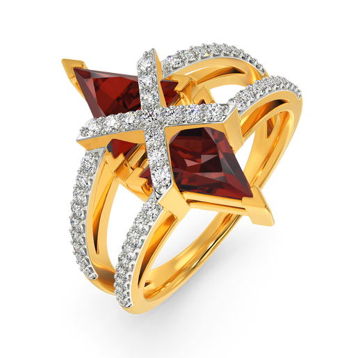 Red Blaze Diamond Rings