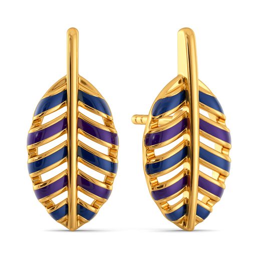 Fluff A Feather Gold Earrings